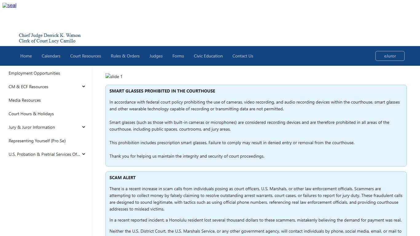 United States District Court - District of Hawaii